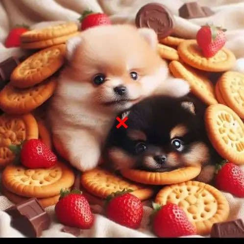 ビスケットポメラニアンパネル生地　ハンドメイド