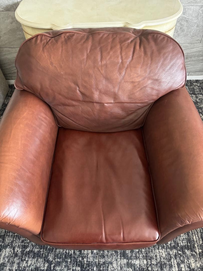 ローラアシュレイ　1人用アームチェア キャスター付き