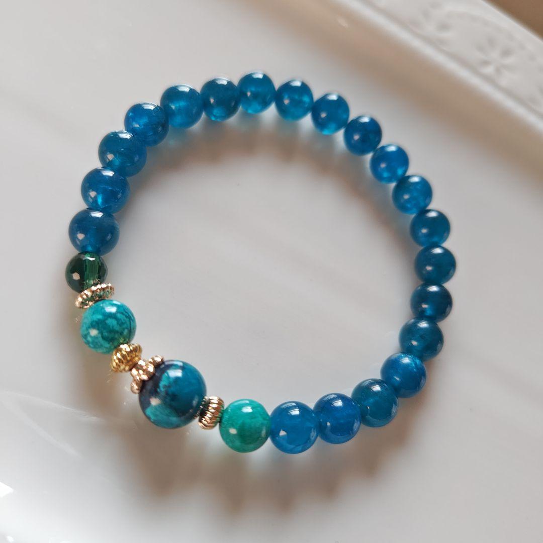 新作♡ブルーアパタイト、シャッタカイト、グリーンクオーツ