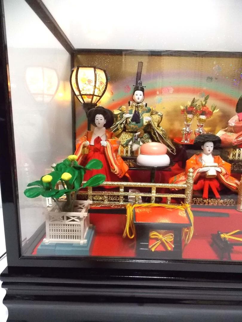〇 超美品！ 寿慶 五人ケース飾り ひな人形 〇