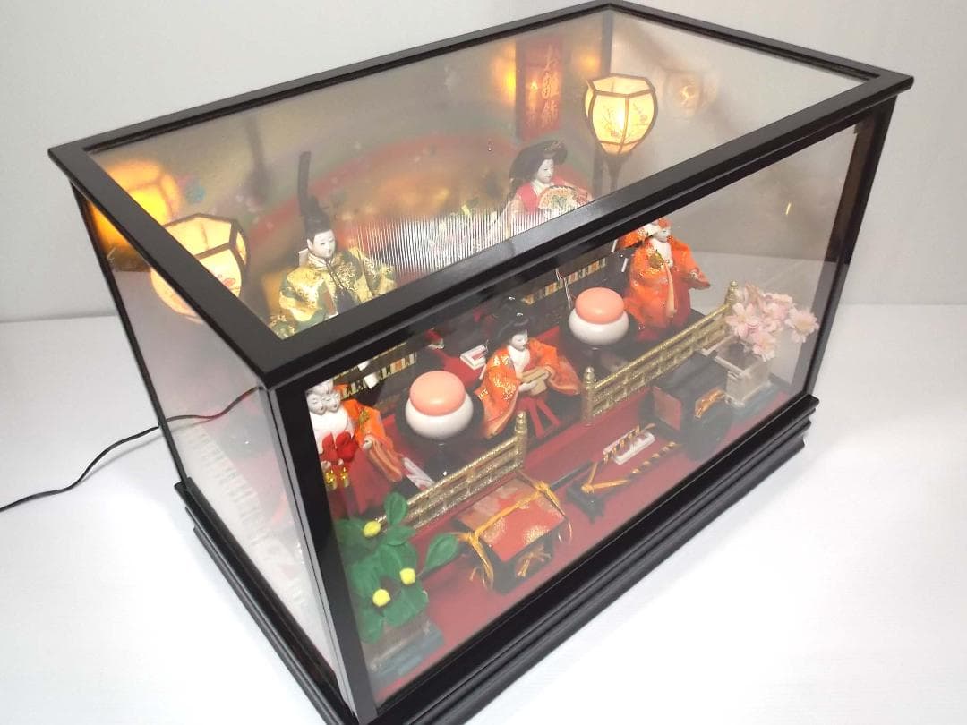 〇 超美品！ 寿慶 五人ケース飾り ひな人形 〇