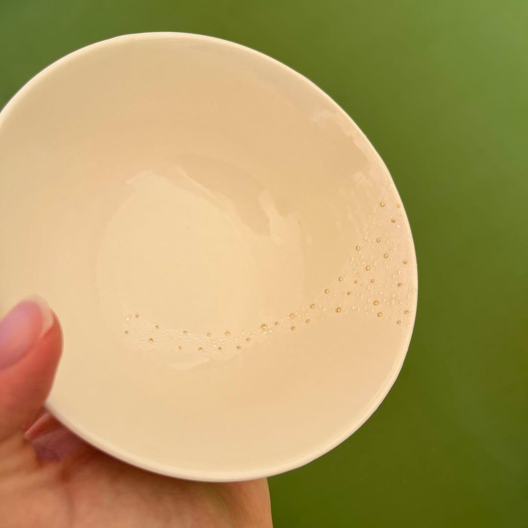 【山口由次】星くずお茶碗 大　小　セット　(瀬戸焼、有田焼など好きな方に)