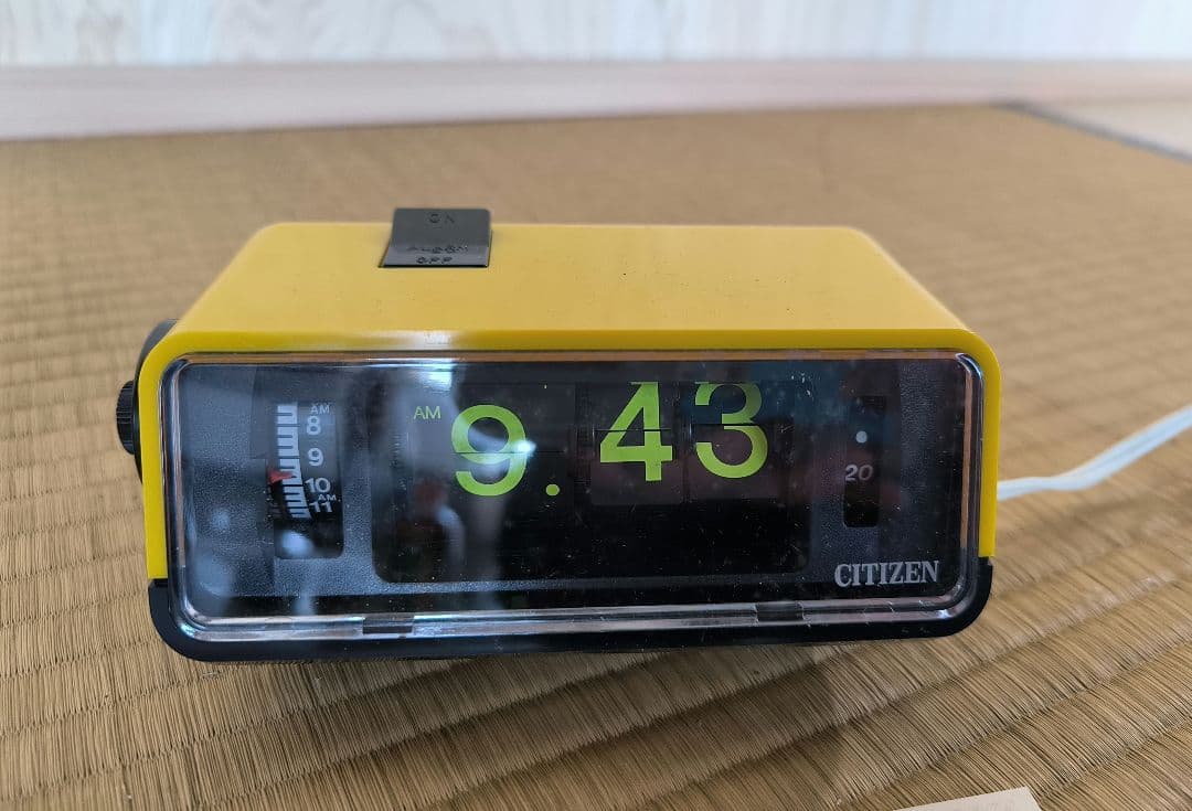 【新品未使用】CITIZEN シチズン 目覚まし時計 パタパタ時計 1980年代