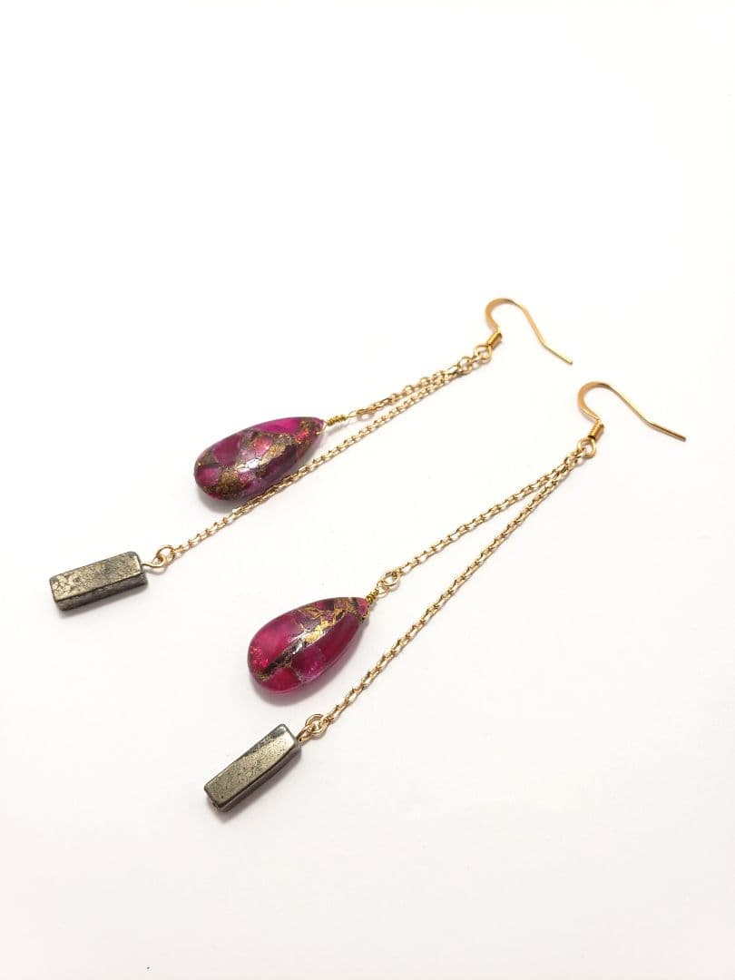 ⚠Ｍ⚠№33■RubyCopperTurquoise / pyrite