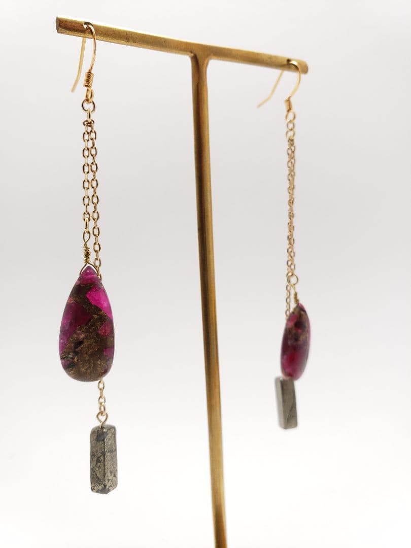 ⚠Ｍ⚠№33■RubyCopperTurquoise / pyrite