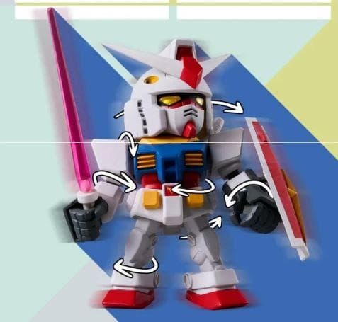 【シークレット】QMSV mini RXー78ー2ガンダム(グリッターブルー）