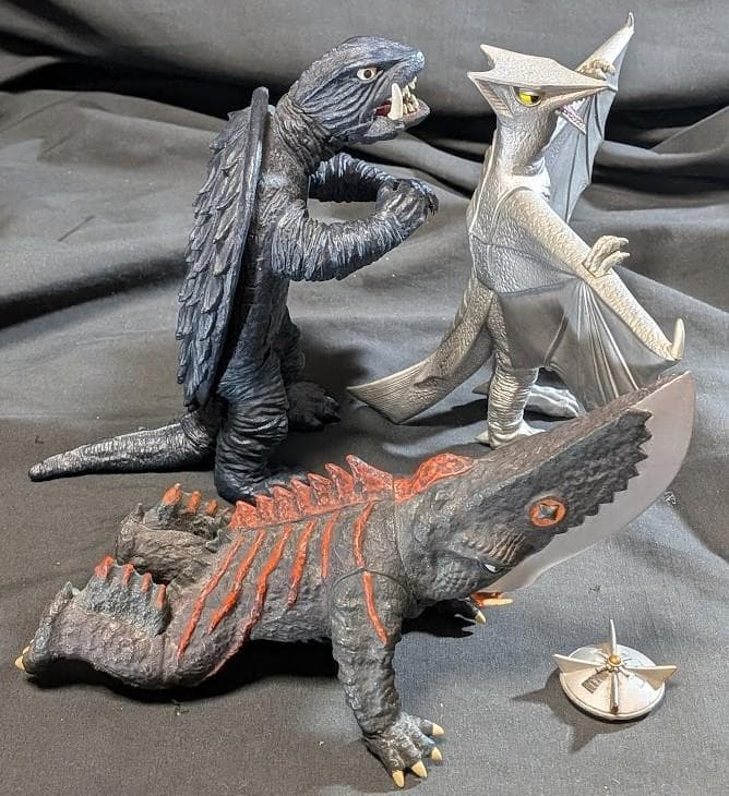 昭和ガメラ＆ギロン＆宇宙ギャオス（セガ・エクスプラス）ソフビフィギュア３体セット