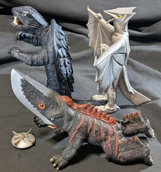 昭和ガメラ＆ギロン＆宇宙ギャオス（セガ・エクスプラス）ソフビフィギュア３体セット