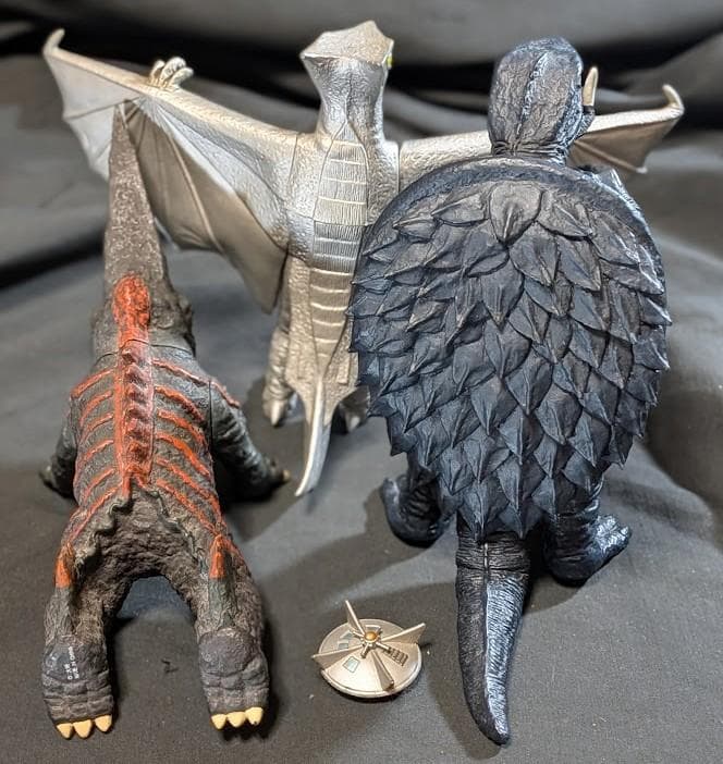 昭和ガメラ＆ギロン＆宇宙ギャオス（セガ・エクスプラス）ソフビフィギュア３体セット