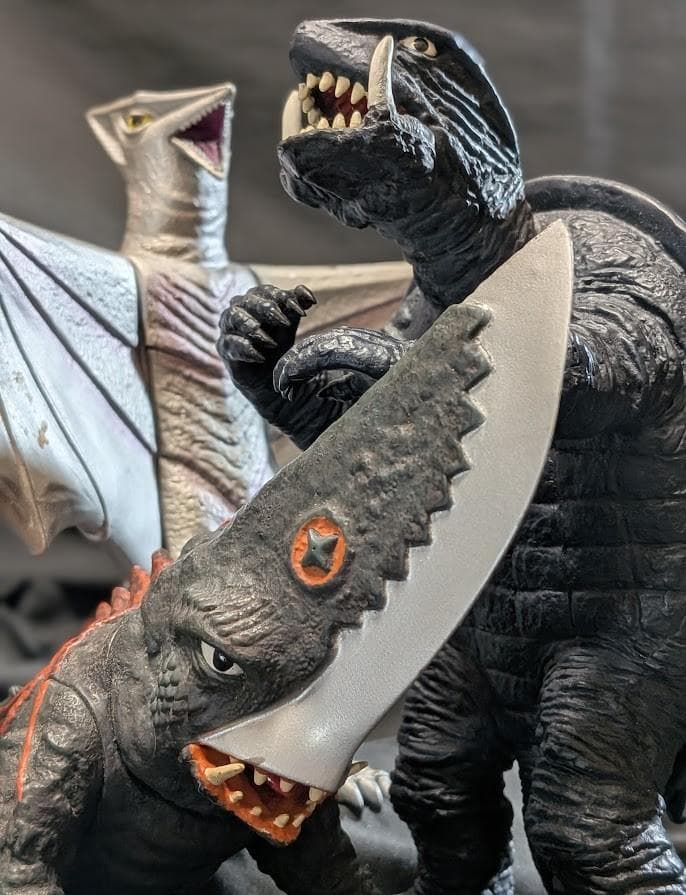 昭和ガメラ＆ギロン＆宇宙ギャオス（セガ・エクスプラス）ソフビフィギュア３体セット