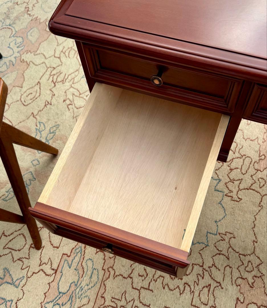 IDC大塚家具 KENT 両袖デスク 東海家具 西洋クラシック　書斎机