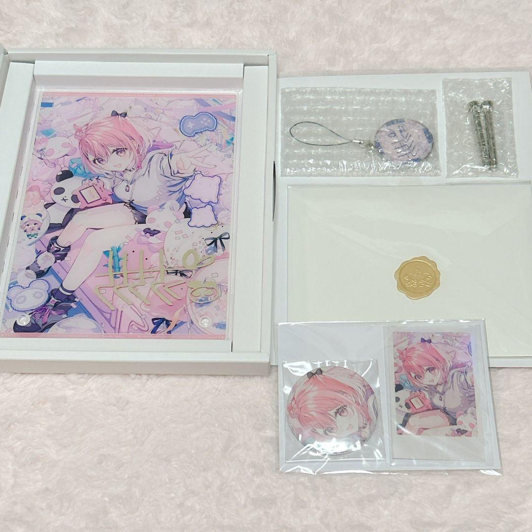 にじさんじ　笹木咲　誕生日　A5アクリルパネルセット　缶バッジ＆チェキ風カード