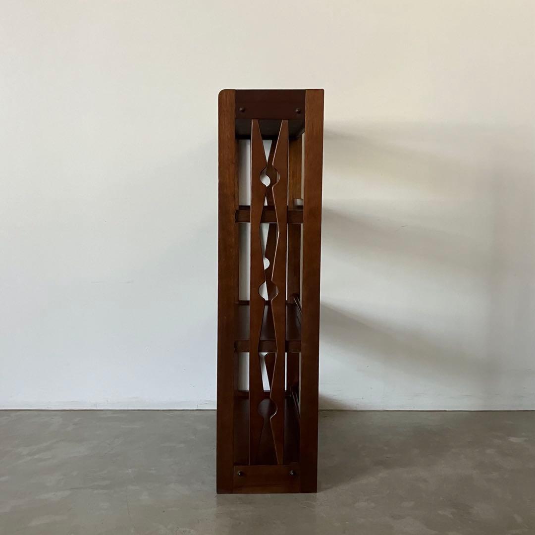 レトロ　アンティーク　古道具　古家具　木製　本棚　収納棚　キャビネット　昭和