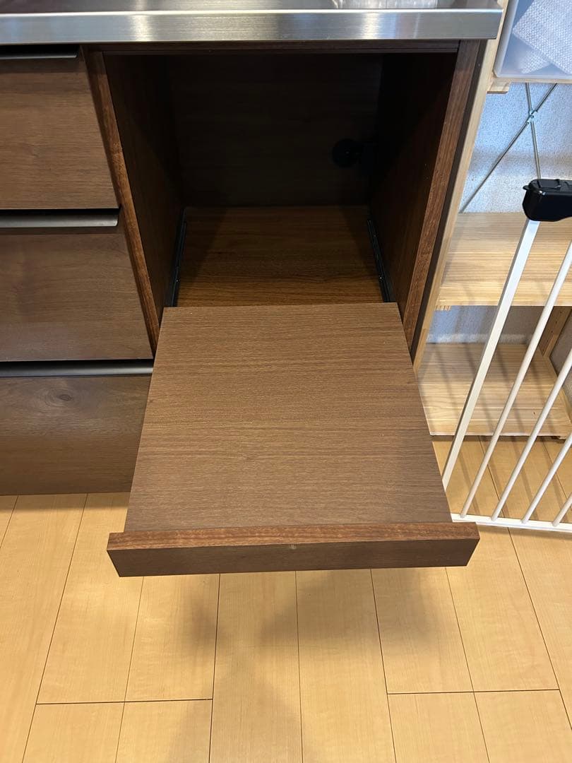 キッチンカウンター 関家具 幅120 カップボード オウル 食器棚 国産 無垢材