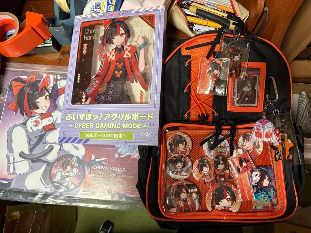 ぶいすぽっ 蝶屋はなび 応援セット 誕生日 周年記念 Tシャツ アクスタ