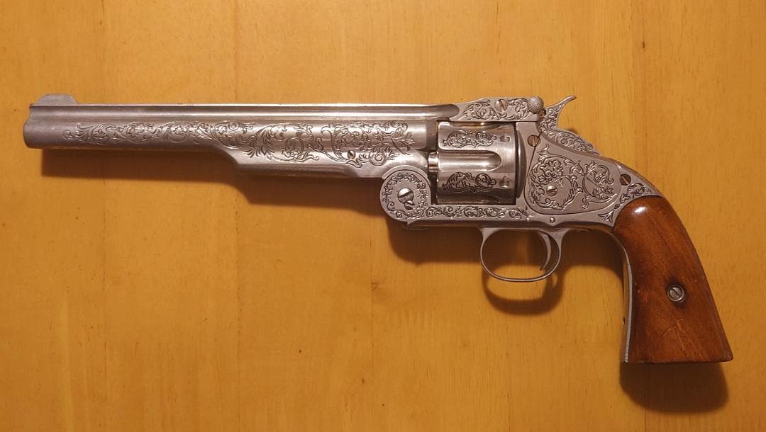 フランクリンミント　ワイアットアープモデル44リボルバー中折れ式観賞用