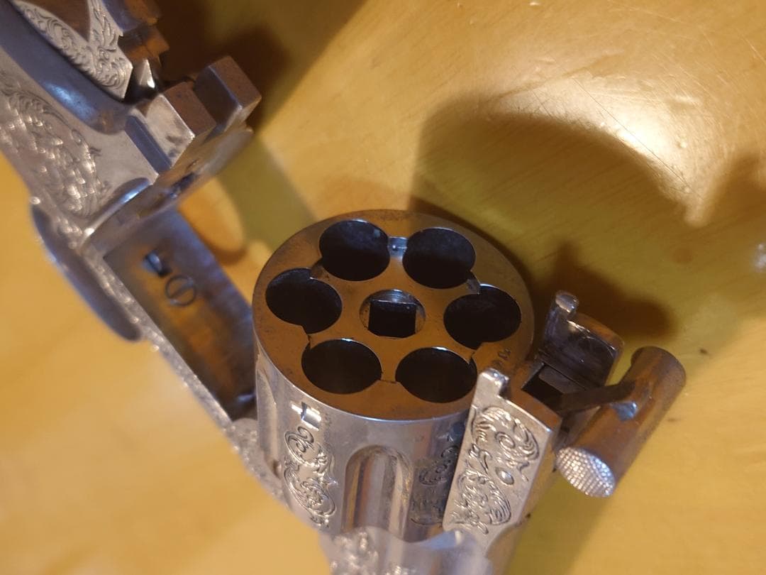 フランクリンミント　ワイアットアープモデル44リボルバー中折れ式観賞用