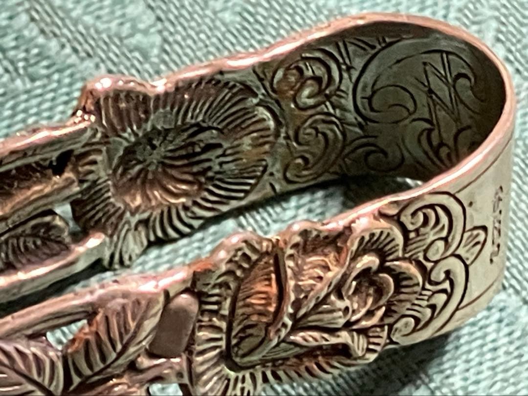 クリストフウィドマン ドイツ製　シルバー　925 バラのモチーフ　シュガートング