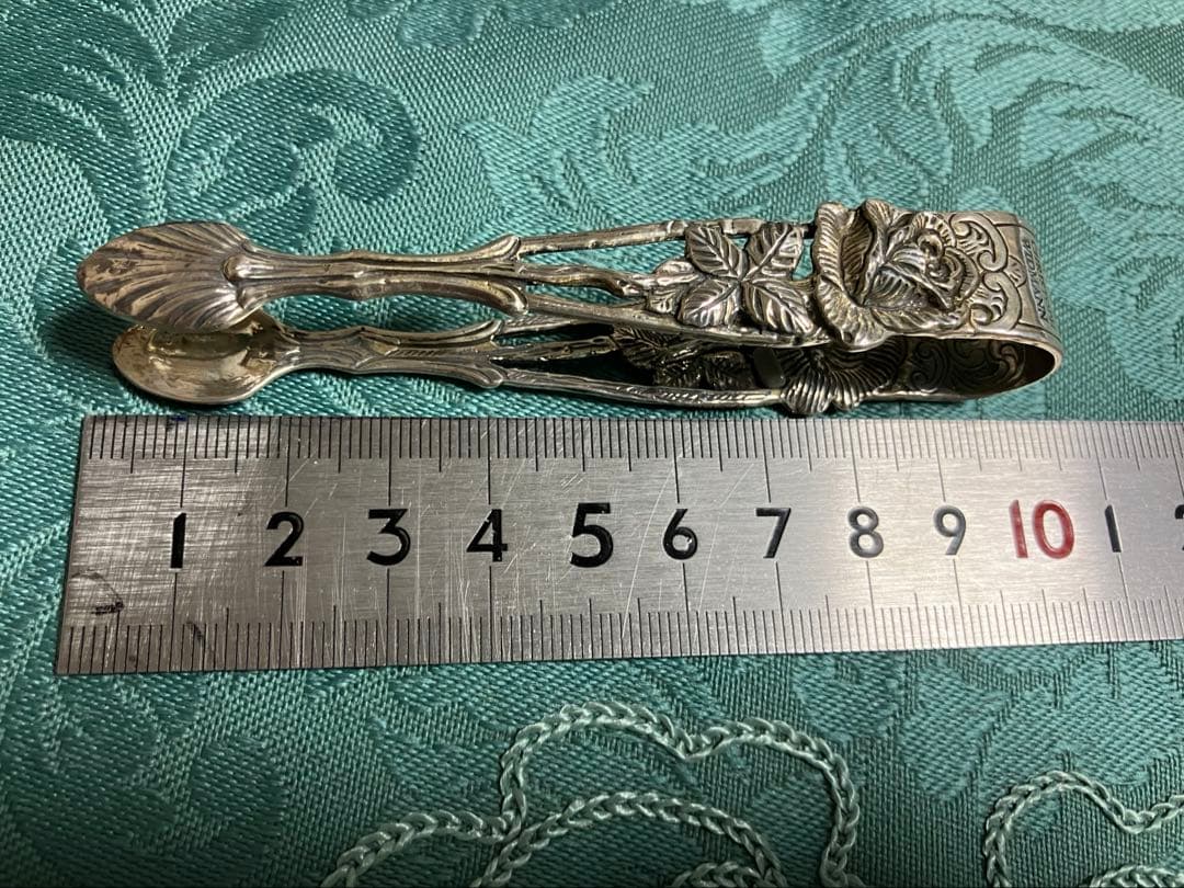 クリストフウィドマン ドイツ製　シルバー　925 バラのモチーフ　シュガートング