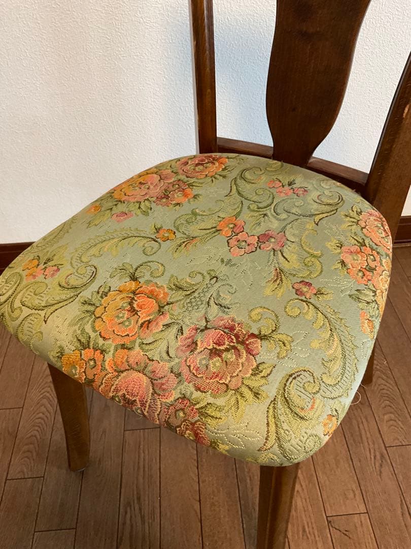 松坂屋購入品 三面鏡の椅子 ヴィンテージ家具