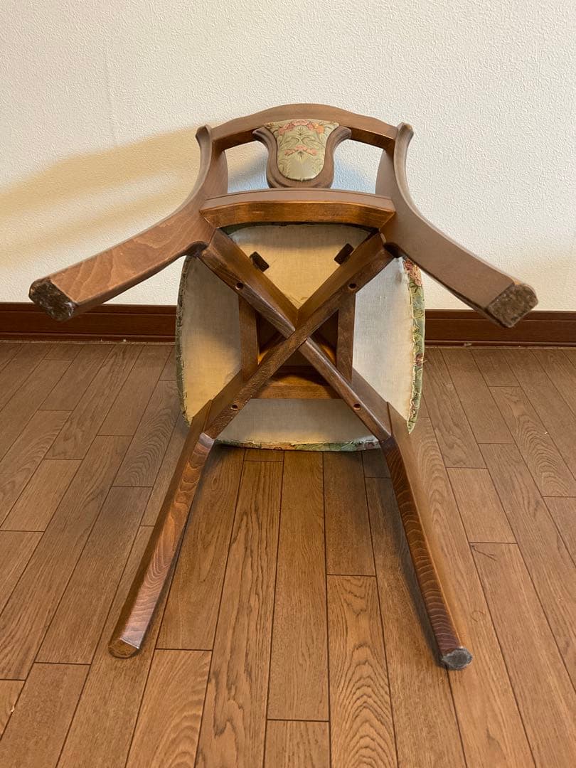 松坂屋購入品 三面鏡の椅子 ヴィンテージ家具