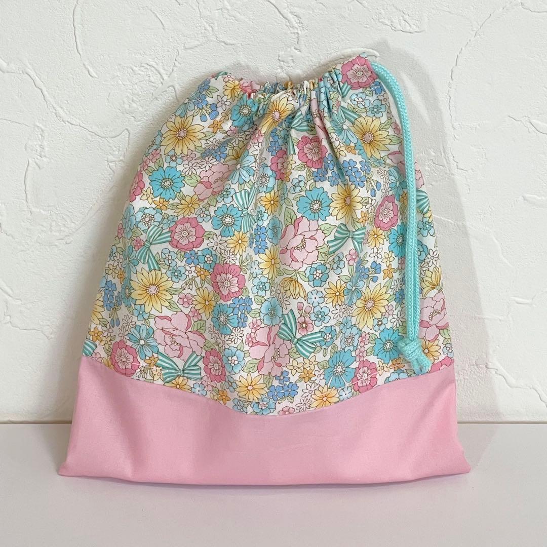 オーダー受付中！小学校給食用　ランチョンマット　巾着袋　女の子　ハンドメイド