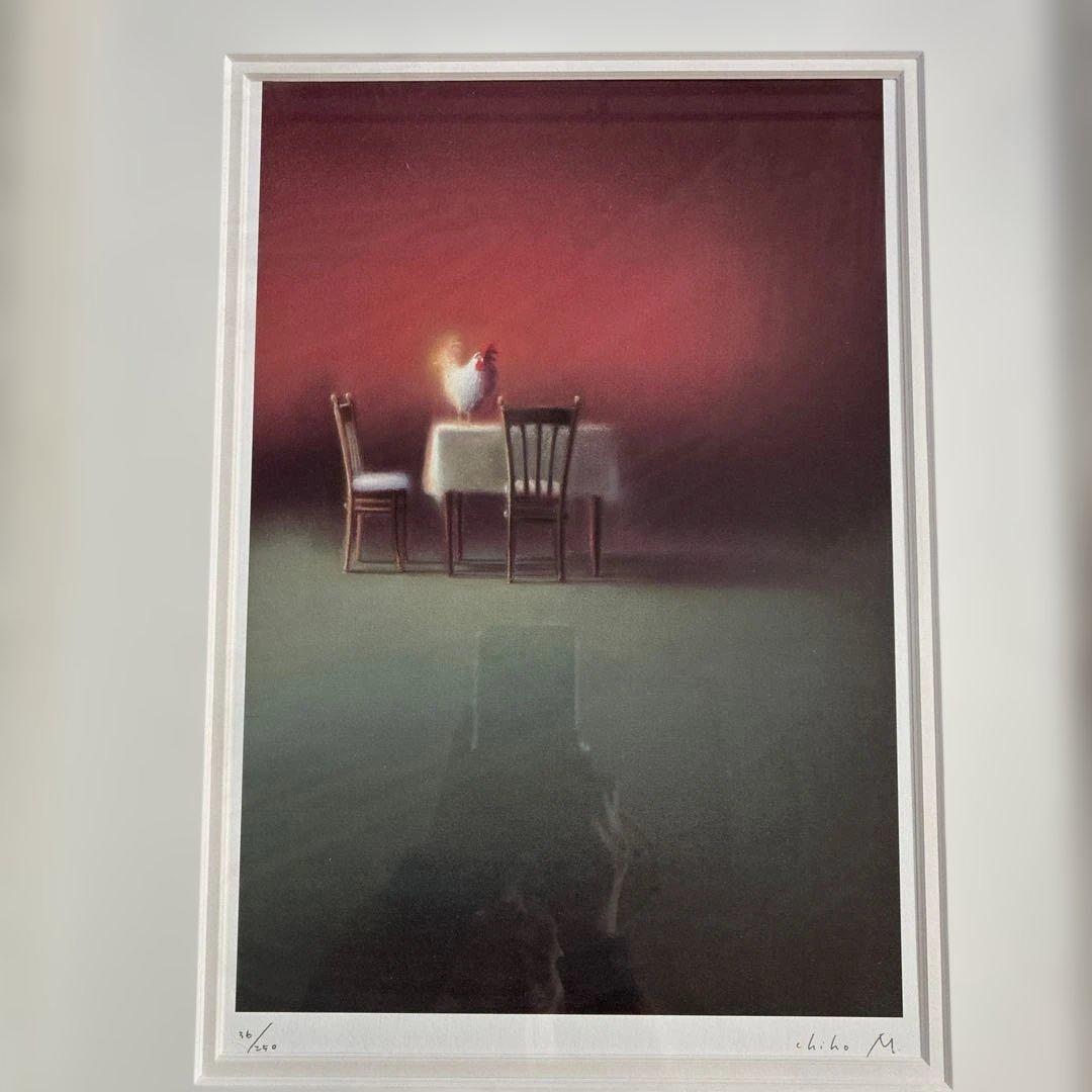 牧野千穂　版画（ジクレー）「前夜」