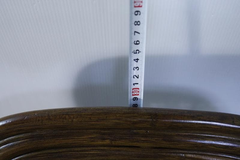 ほぼ未使用に近く極美品◆天然籐 座椅子/回転チェア 【ハイタイプ】 肘付き