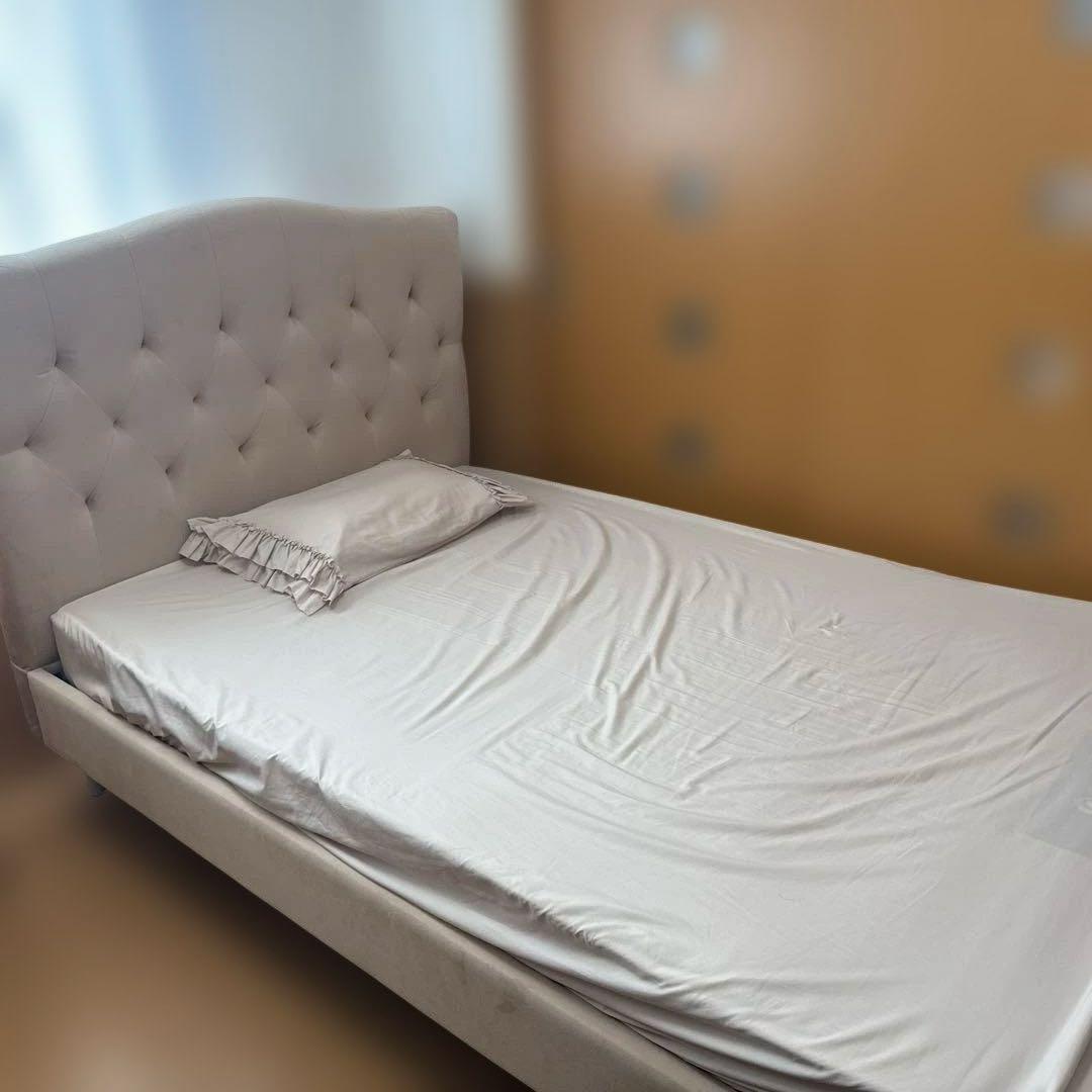 Francfranc セミダブル ベッドフレーム ピンク【出品２月まで】