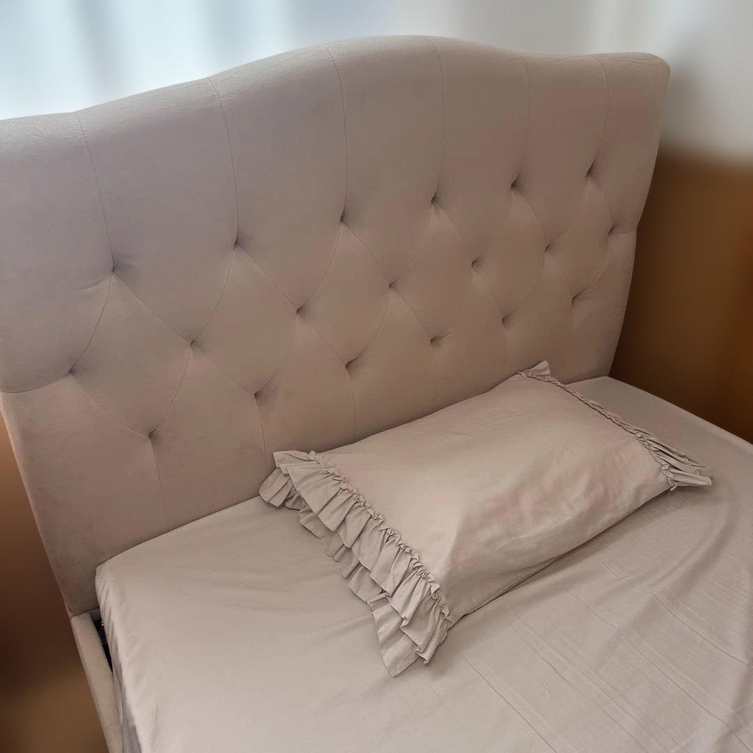 Francfranc セミダブル ベッドフレーム ピンク【出品２月まで】