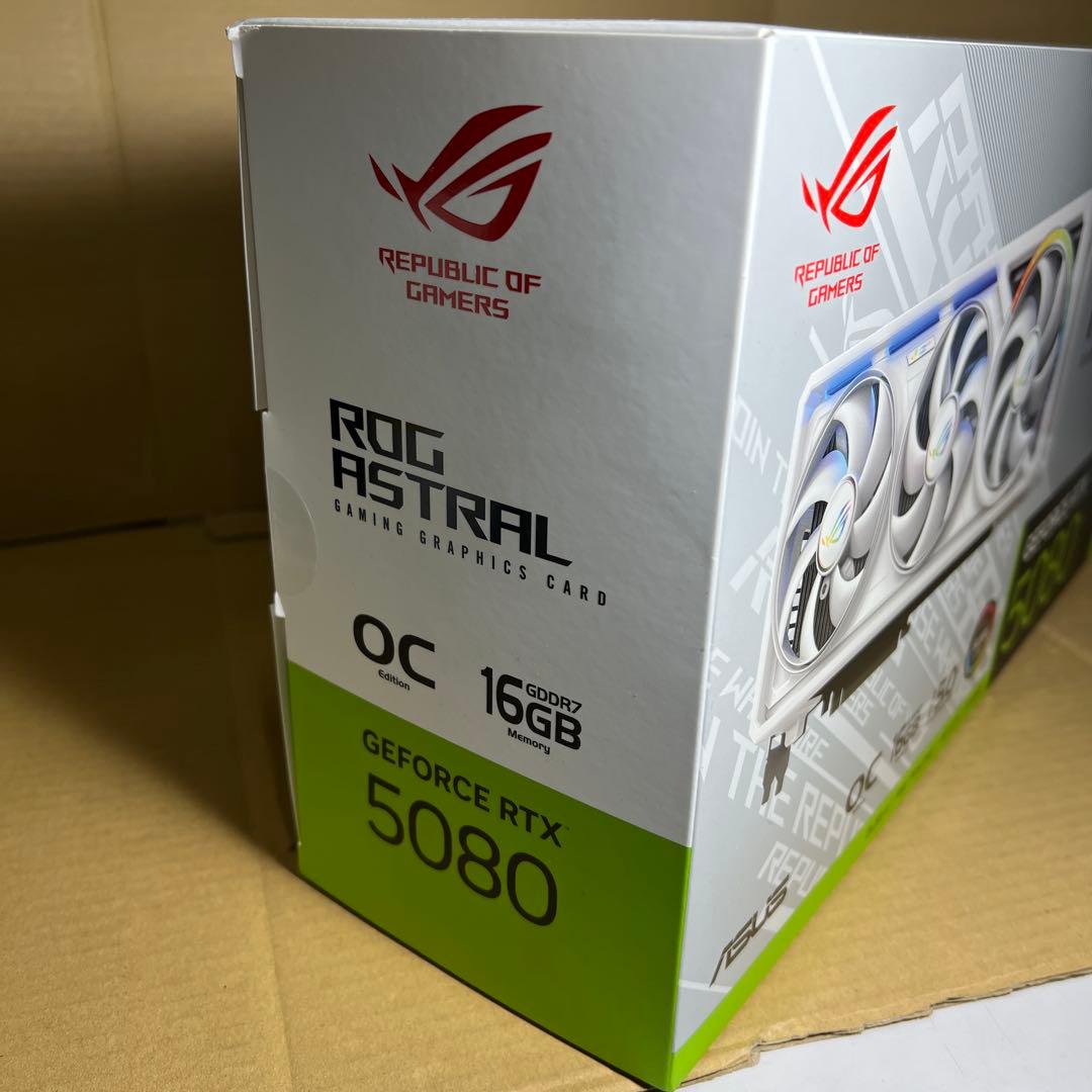 新品未開封ASUS ROG-ASTRAL-RTX5080-016G-WHITE