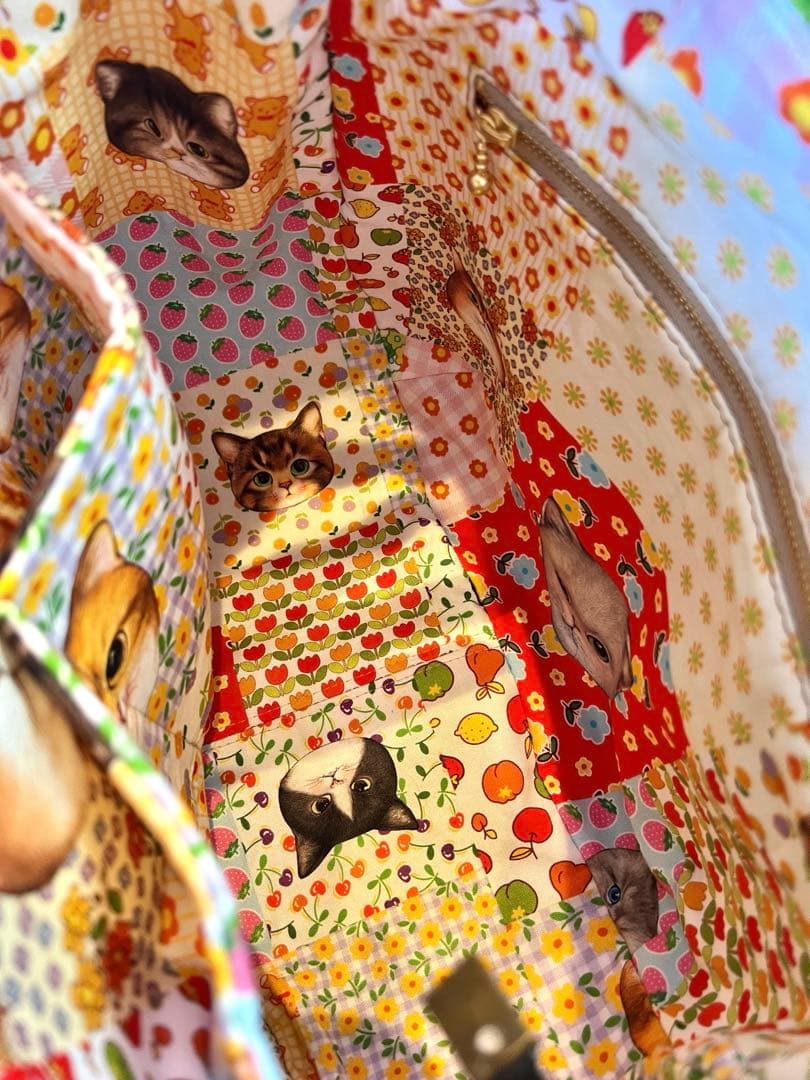 コヤンイサムチョン　ビッグサンダー　フリンジハートサイドポケットデニムバッグ