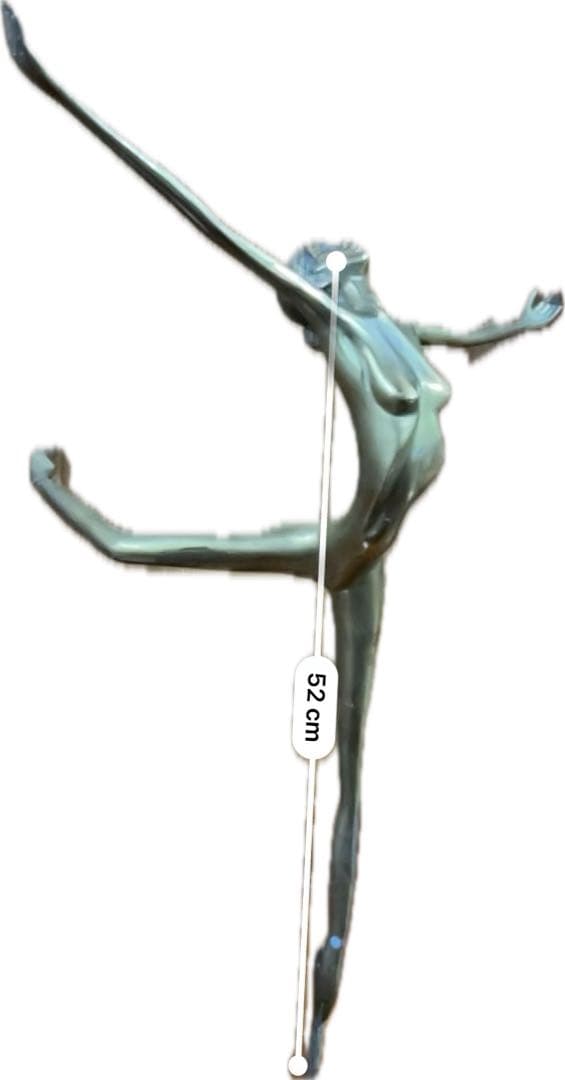 大型52cm 真鍮orブロンズ バレリーナ像 ソムチャイ風 ヴィンテージ 彫刻