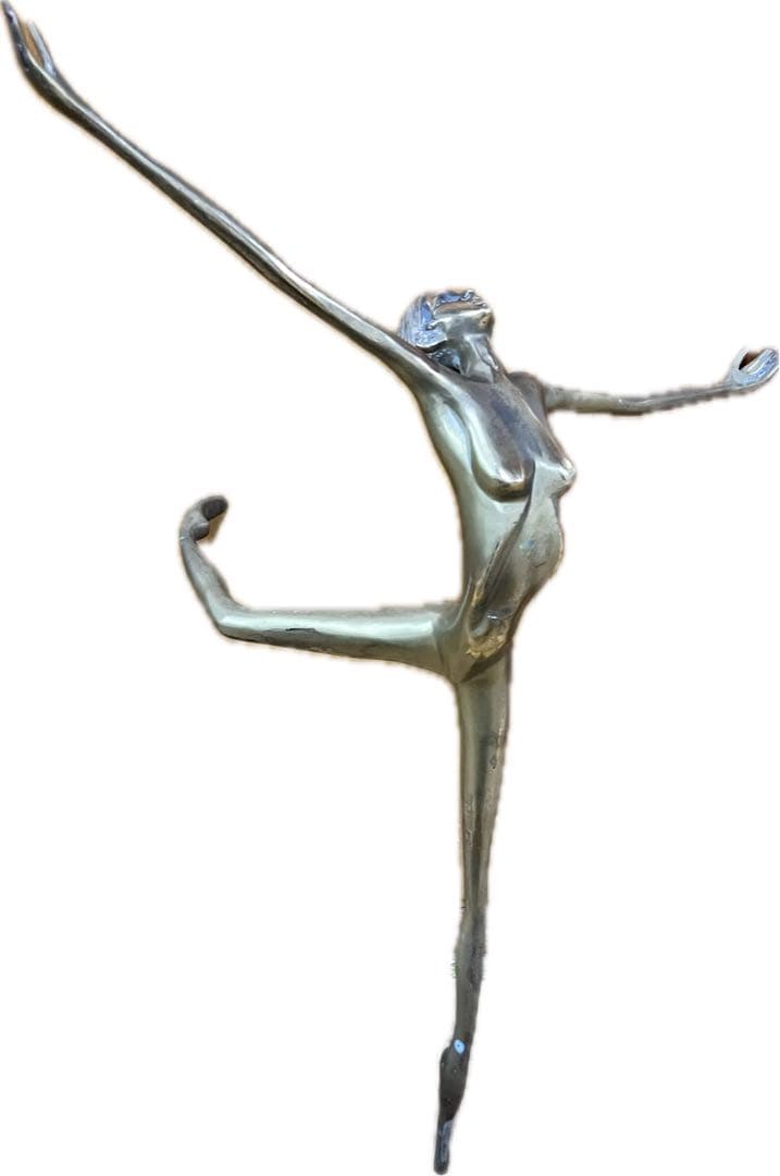 大型52cm 真鍮orブロンズ バレリーナ像 ソムチャイ風 ヴィンテージ 彫刻