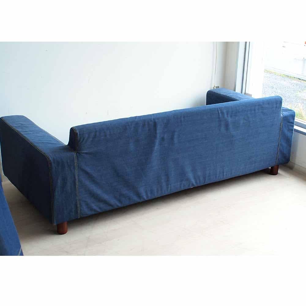 無印良品/MUJI デニム ワイドソファ 190cm ZR23997