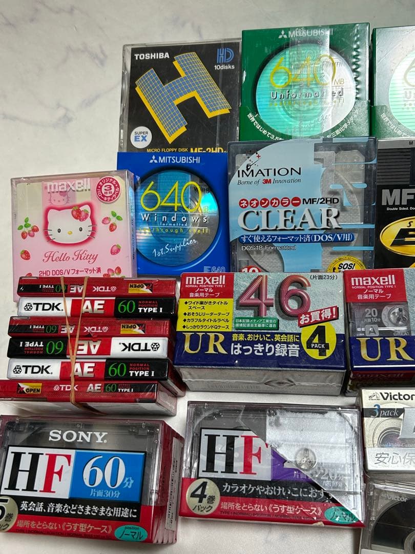 大量 まとめ売りmaxcell 640MB10 230MB MO ディスク