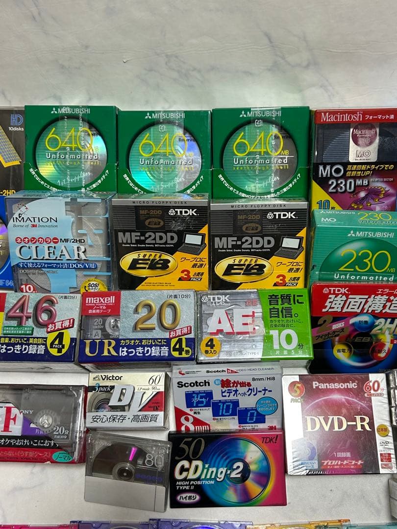 大量 まとめ売りmaxcell 640MB10 230MB MO ディスク