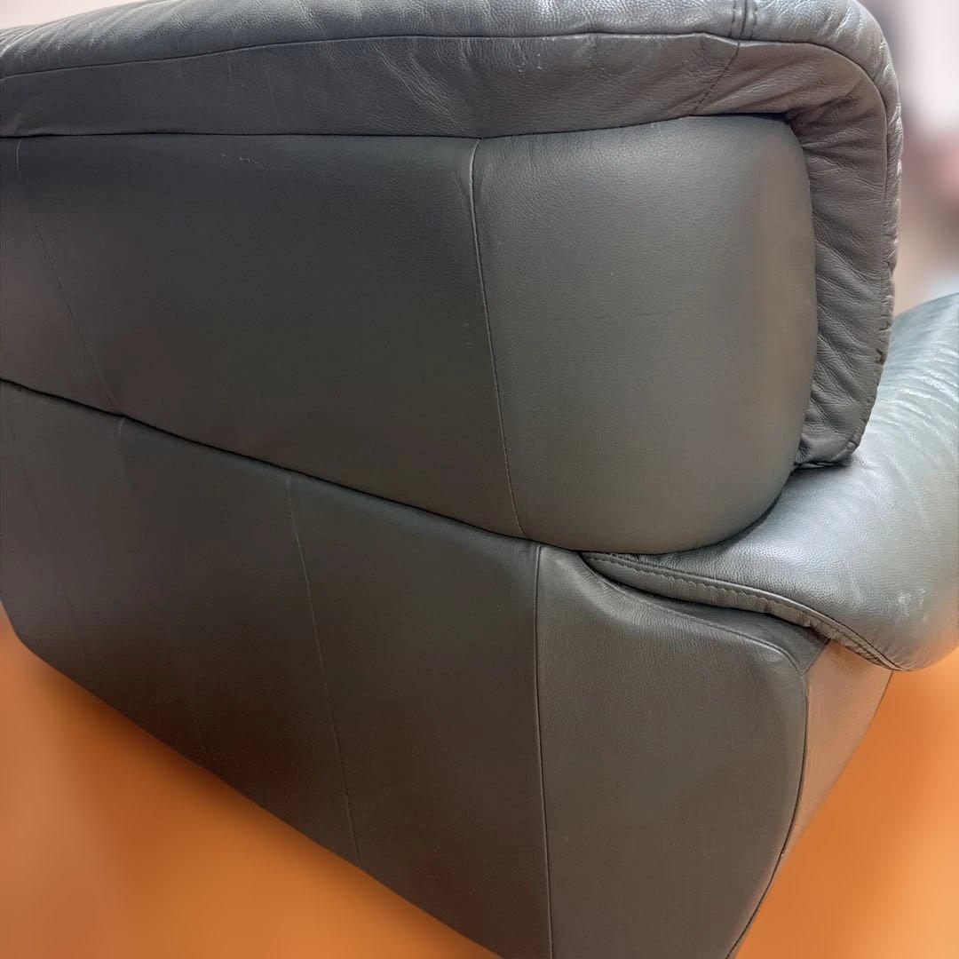 【4月下旬発送】2人掛けソファ グリーンレザー