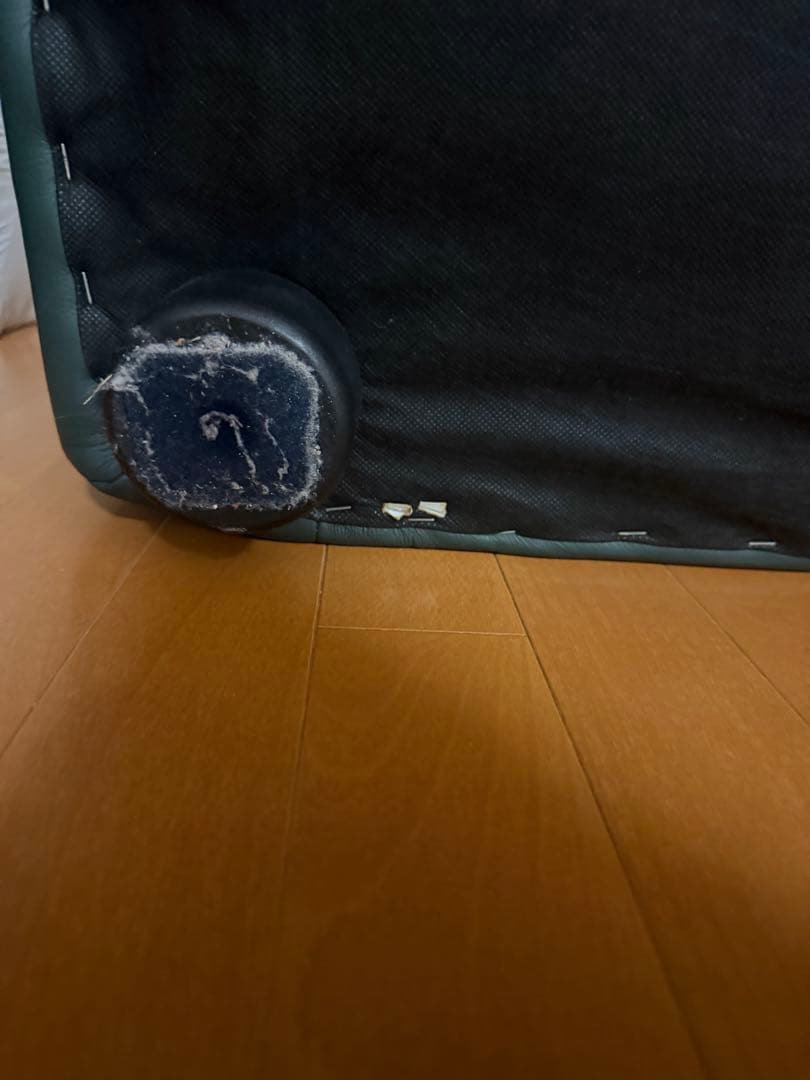 【4月下旬発送】2人掛けソファ グリーンレザー