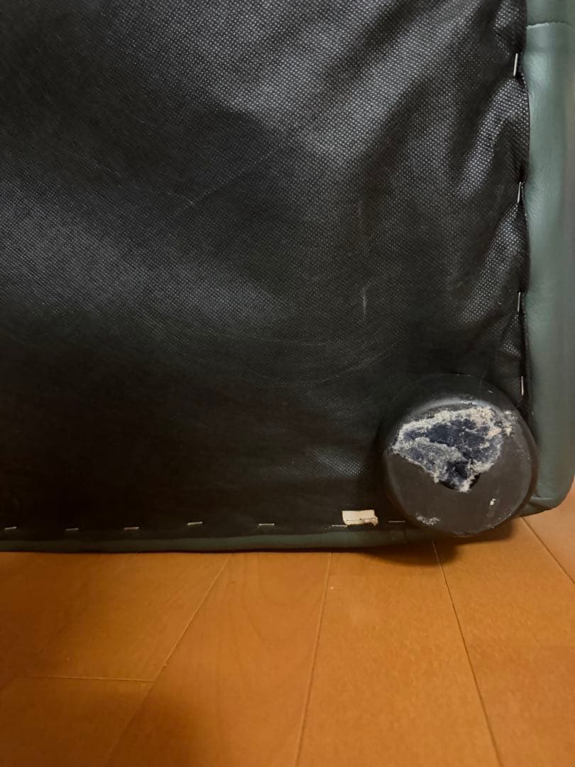 【4月下旬発送】2人掛けソファ グリーンレザー