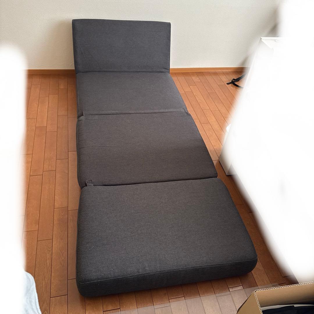ソファーベッド　グレー　ニトリ