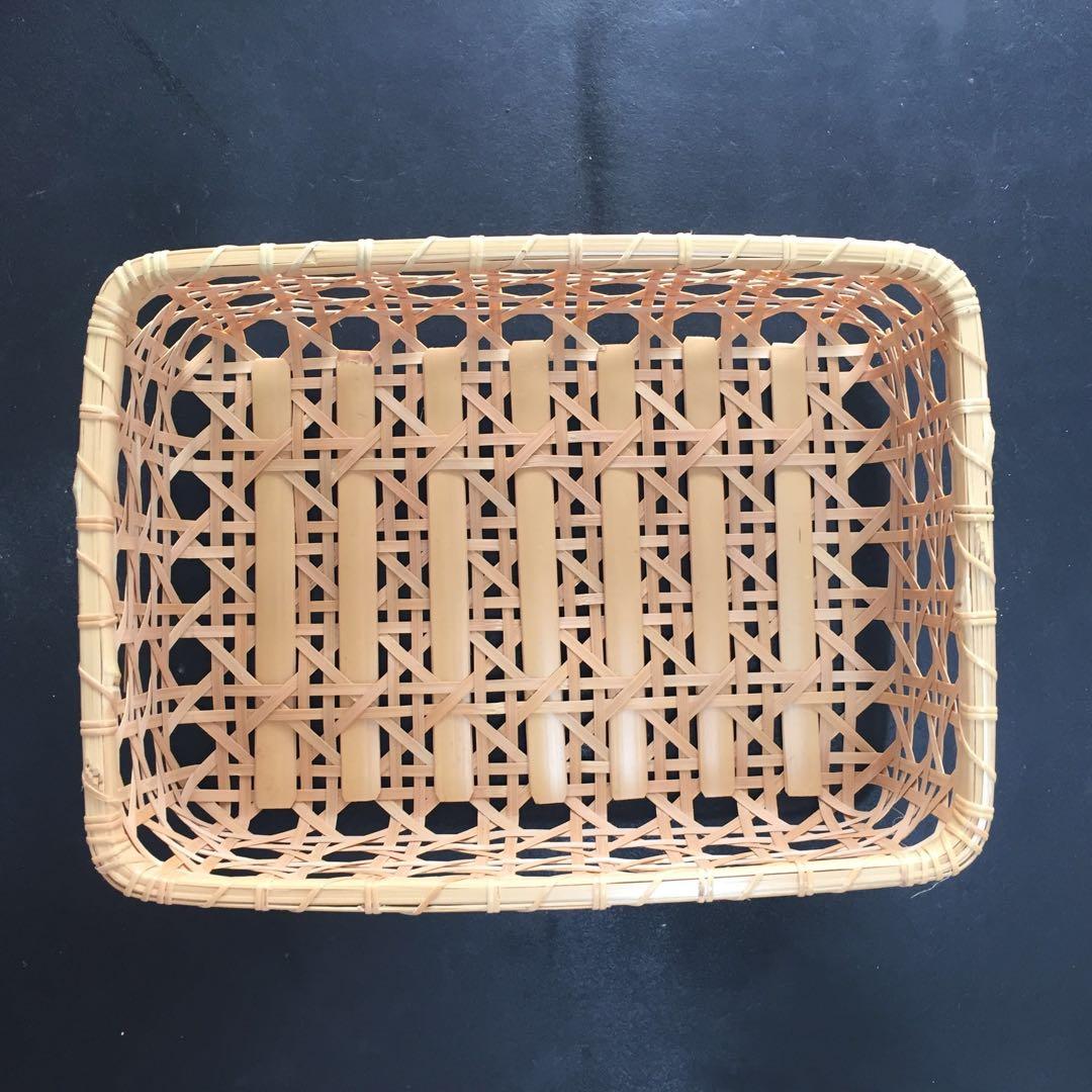 八つ目編み 竹かご A4サイズ対応