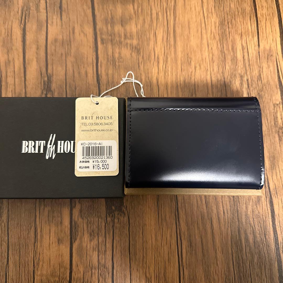 BRIT HOUSE ネイビー (コードバン)小銭入れ