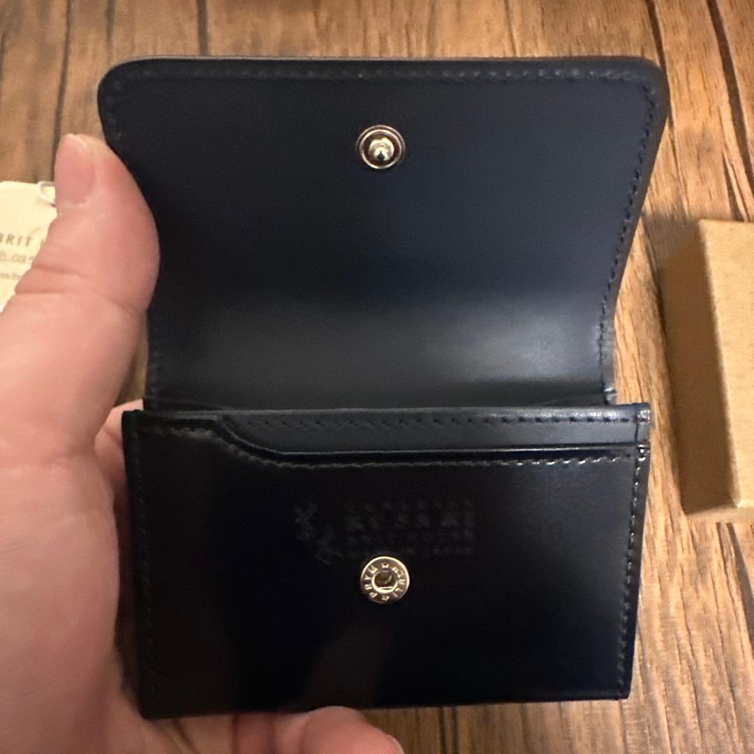 BRIT HOUSE ネイビー (コードバン)小銭入れ