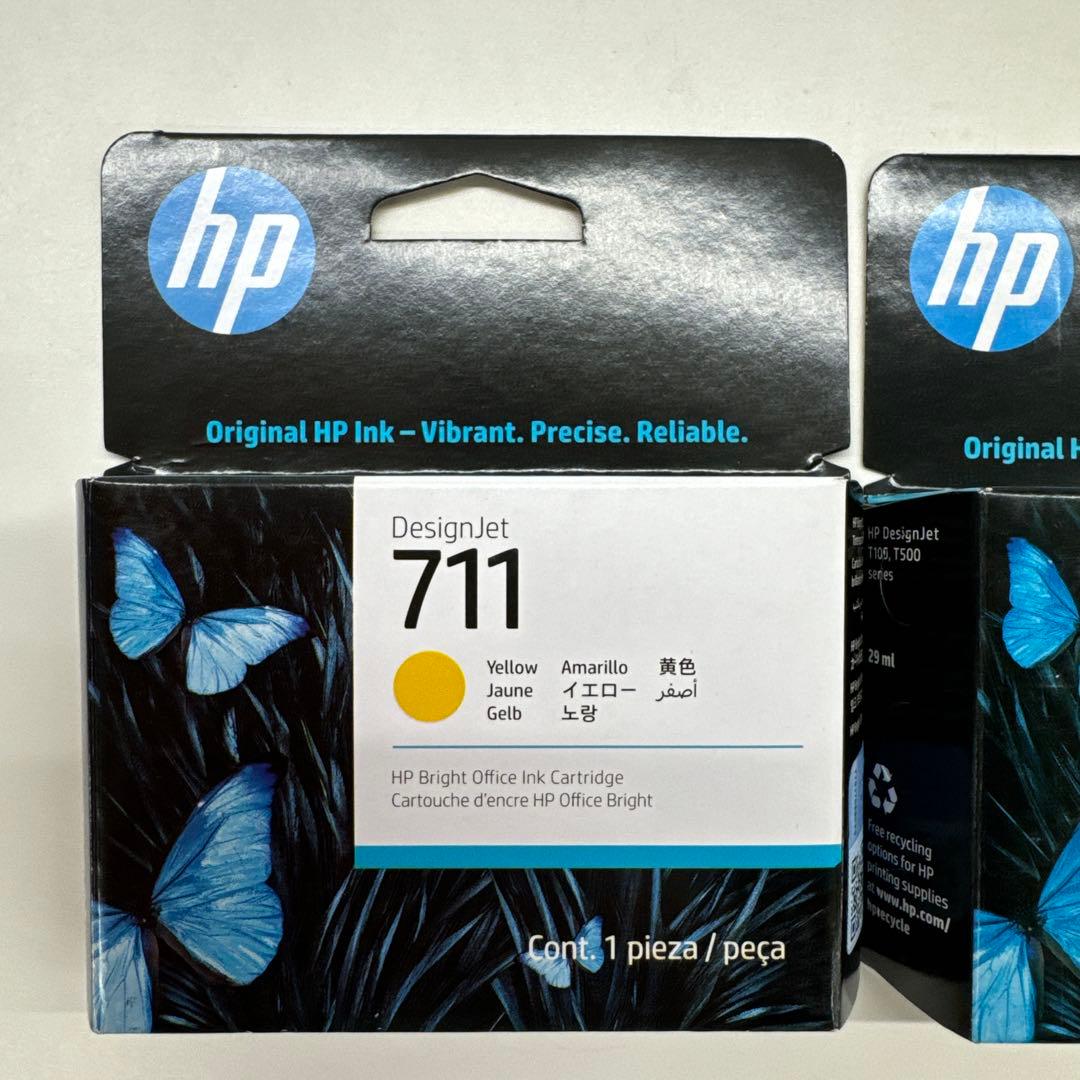 【未使用】HP DesignJet 711 インクカートリッジ 3色セット
