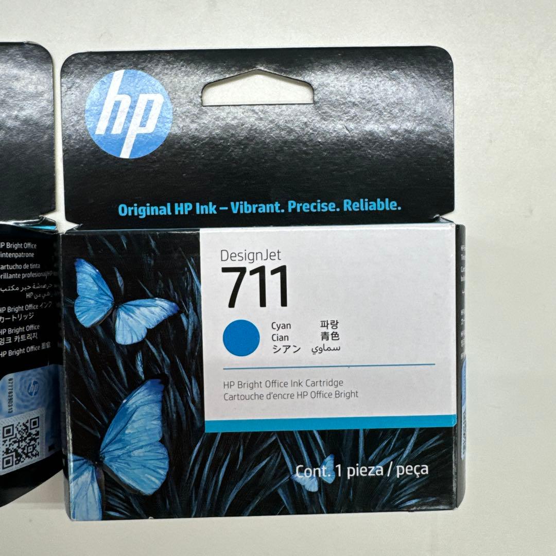 【未使用】HP DesignJet 711 インクカートリッジ 3色セット