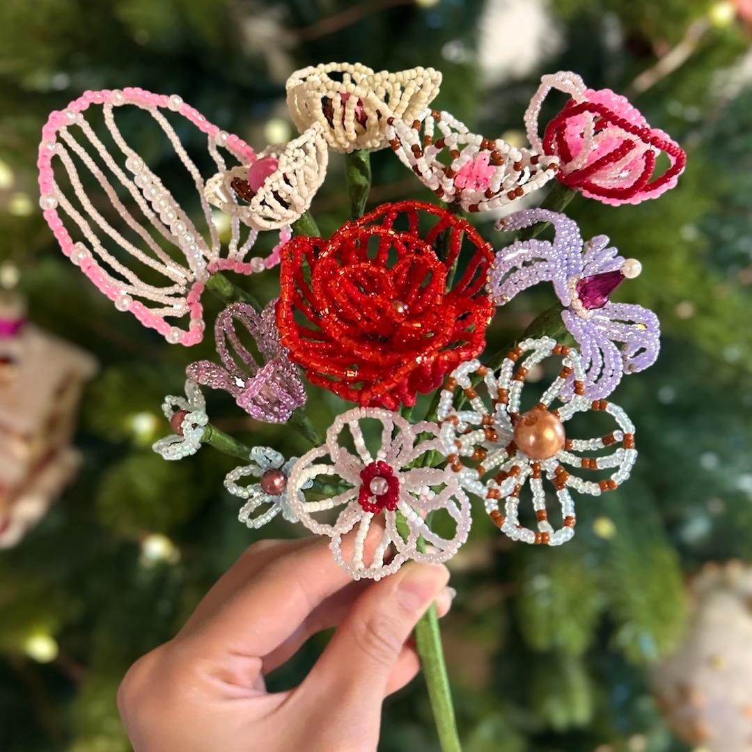 ［期間限定1,000円引き］ビーズフラワーブーケ