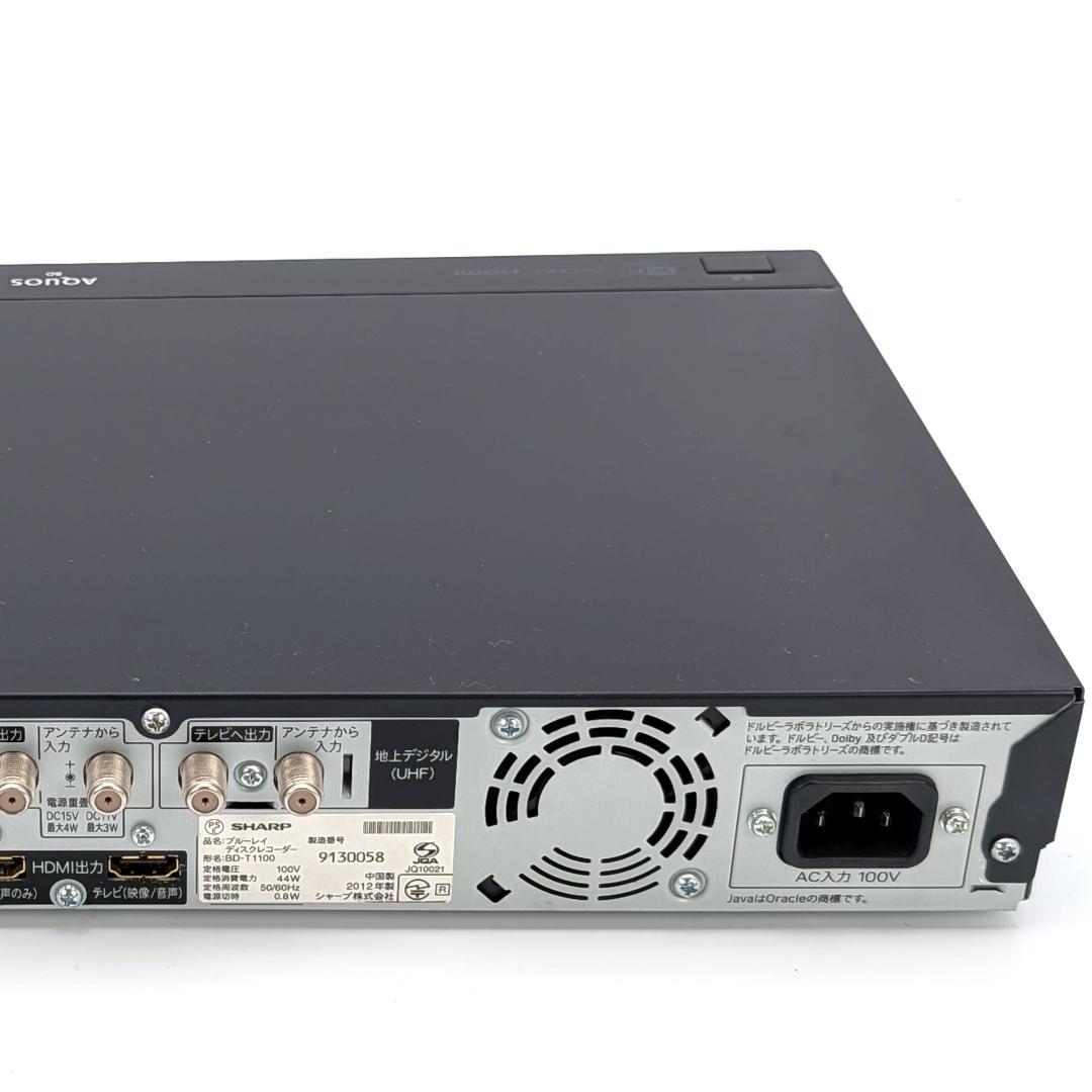 SHARP BD-T1100 Blu-rayレコーダー HDD1TB