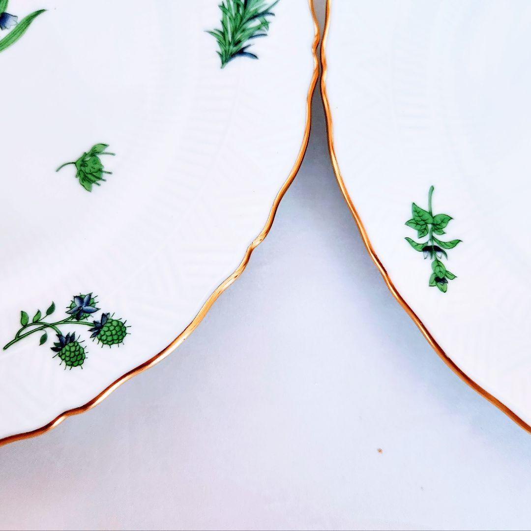 ヘレンドHERENDハーブガーデン プレート2枚イングレース【未使用・箱付き】