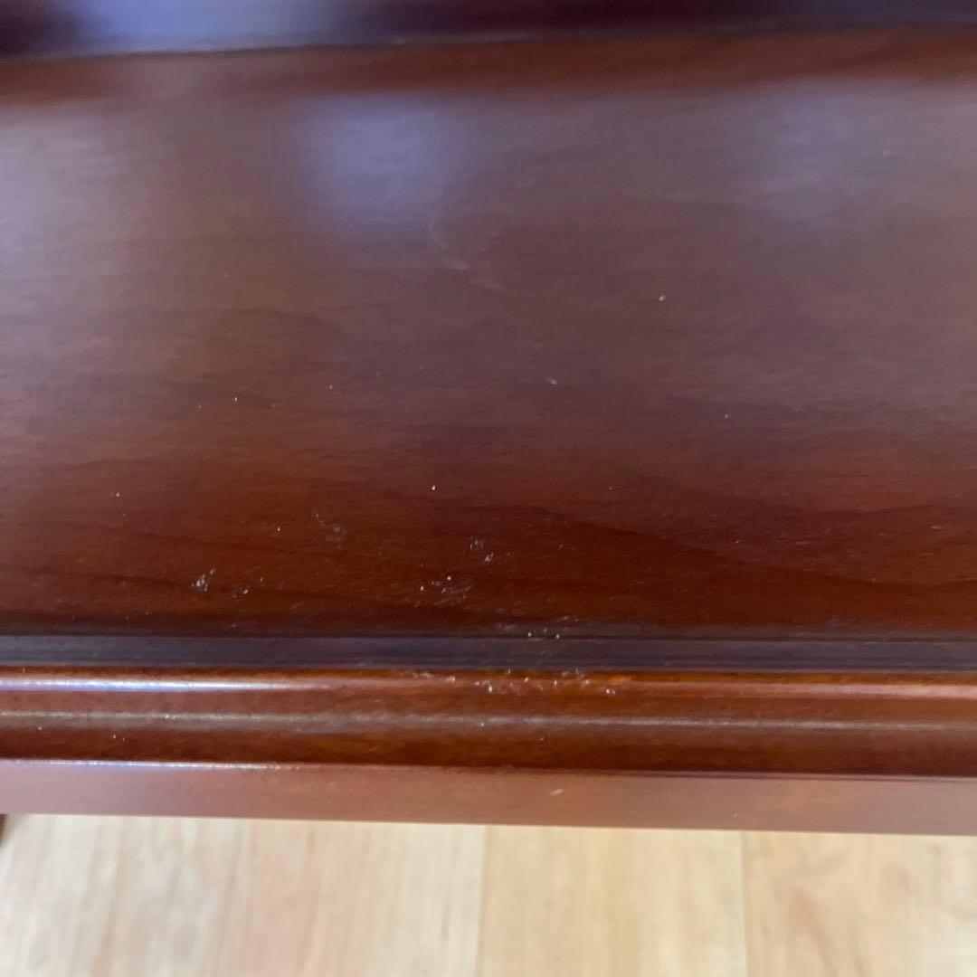 【昭和レトロ】マガジンラック　アンティーク　木製　新聞ラック　キャビネット　3段